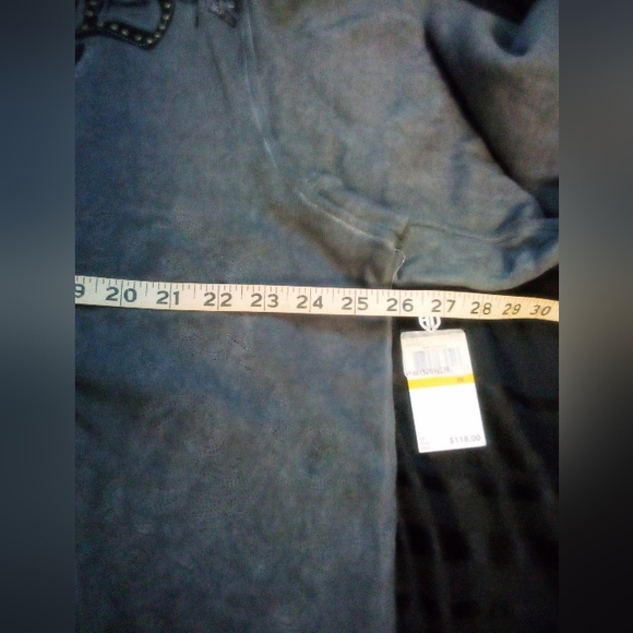 Artful Dodger Ancient Rustic Gothic Graphic Design Spray Hoodie Men's 3XL Gray - Picture 14 of 15